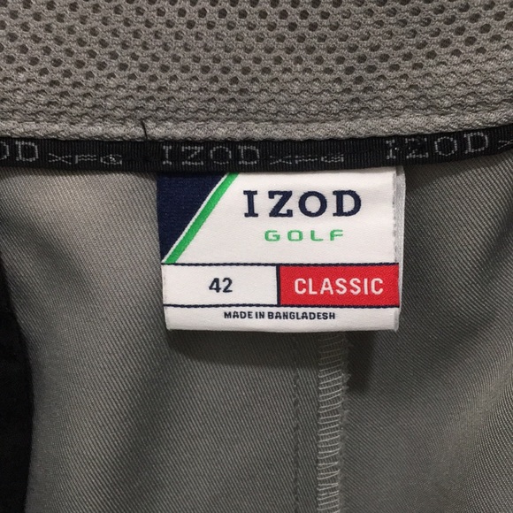 Izod Golf Shorts 6 Pockets Cargo Flat Front Lightweight Fast Dry EUC - Picture 3 of 7